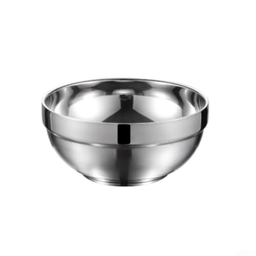 Edelstahlschalen zum Servieren von Salaten, Dips und Reis, perfekt für jede Mahlzeit (15 cm)