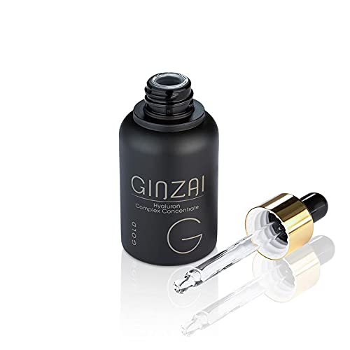 GINZAI Hyaluron Concentrate 30ml mit Ginseng, vegan, hochwirksames Anti Aging Serum mit Hyaluron, aufpolsternder Effekt, spendet maximal Feuchtigkeit