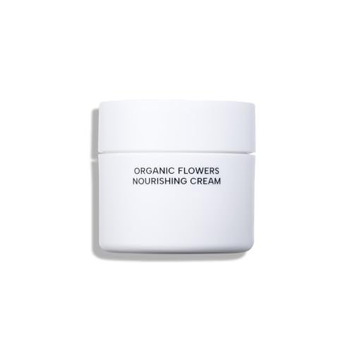 WHAMISA Organic Flowers Nourishing Cream - Zertifizierte Feuchtigkeits-Creme gegen Hautalterung |Dermatest: ' Exzellent' | Korean Skin-Care - Fermentierte koreanische Naturkosmetik | K-Beauty | 51ml