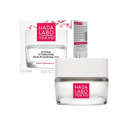 Hada Labo Tokyo White Skin-Plumping Gel Gesichtscreme Damen (50 ml) - Tagescreme und Nachtcreme - Feuchtigkeitscreme Gesicht - Effektive Gesichtspflege - Hyaluron Creme Gesicht