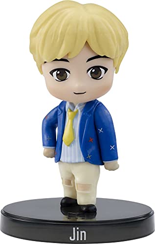 Mattel GKH76 - BTS Mini Vinyl Figur Jin, K-Pop Merch Spielzeug zum Sammeln, mehrfarbig