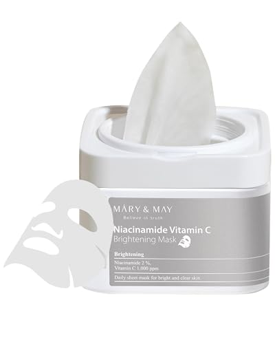 Mary & May - Niacinamide Vitamin C Brightening Mask - 30 pcs