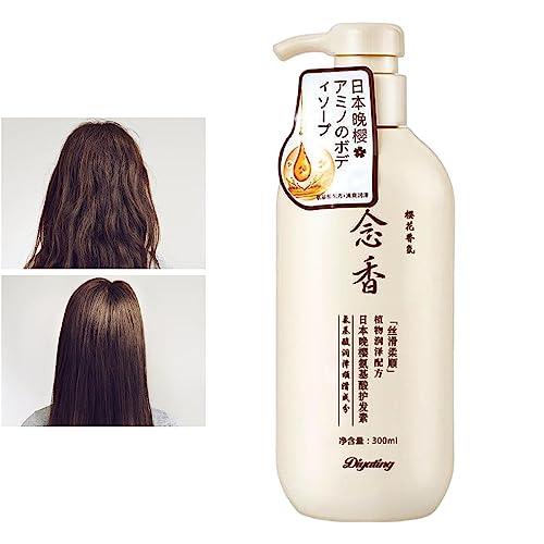 Japanisches Shampoo und Spülung | Sakura Japanisches Shampoo gegen Haarausfall - 300 ml Shampoo Japanisches Kirschblüten-Shampoo gegen Haarausfall und Schuppenentfernung (conditioner)