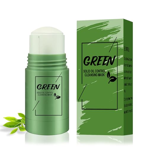 Green Mask Stick,Green Tea Mask Stick,Grüntee Purifying Clay Green Tea Mask,Deep Cleansing Smearing Mask, Moisturizing Nourishing Skin,Reduzierung von Mitessern,für Alle Hauttypen