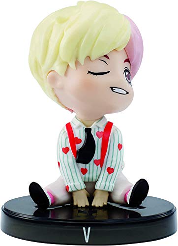 Mattel GKH77 - BTS Mini Vinyl Figur V, K-Pop Merch Spielzeug zum Sammeln
