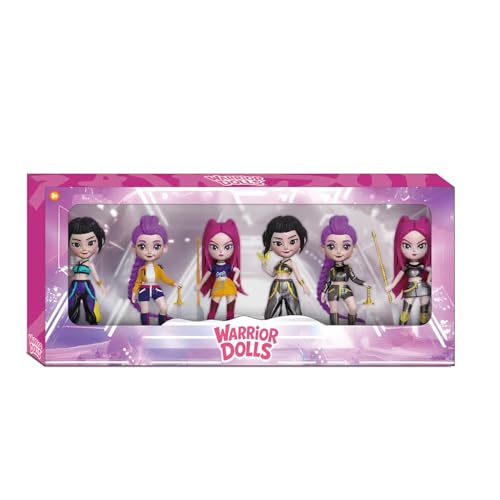 Kriegerpuppen – 6er-Set Rumi - Mira - Zoey – Dämonen-Jäger | Actionfiguren inspiriert von koreanischen Popstars Fans und Sammler
