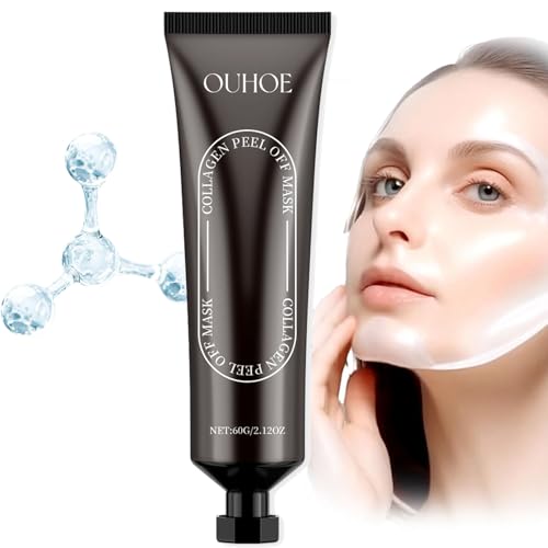 Peel Off Maske Gesicht - Kollagen Gesichtsmaske - Feuchtigkeitsmaske Gesicht - Collagen Face Mask - Masken Beauty Hautpflege - Gesichtsmasken Strafft die Haut verbessert die Elastizität Gesichtspflege