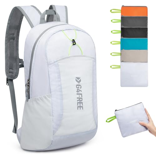 G4Free Faltbarer Leichter Rucksack 25L Unisex Tagesrucksack Kleiner Reiserucksack Wanderrucksack Trekkingrucksack Wasserdicht für Wandern Fahrrad