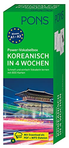 PONS Power-Vokabelbox Koreanisch: Koreanisch-Vokabeln lernen mit 800 Karten