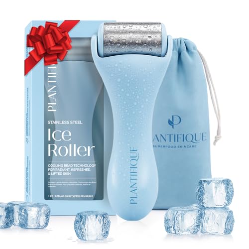 PLANTIFIQUE Ice Roller für das Gesicht – Eisroller zur Gesichtsmassage & Kühlung – Gesichtsroller gegen Schwellungen, Augenringe und Falten – Skincare Beauty Tool
