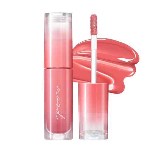 Peripera Tinte Stimmung Glowy Tönung | Lippenauffüllend, natürlich feuchtigkeitsspendend, leicht, strahlender, langanhaltend, bequem, klebt nicht(03 ROSE IN MIND)