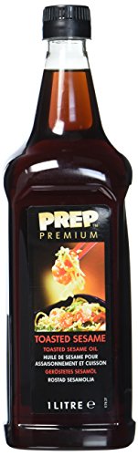 PREP PREMIUM Geröstetes Sesamöl 1 x 1000 ml PET für Liebhaber der asiatischen Küche und orientalischer Gerichte sehr geschmacksintensiv sehr hoch erhitzbar