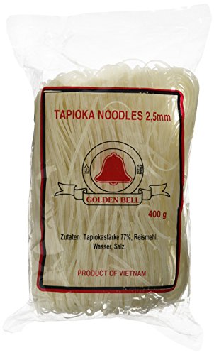 Golden Bell Tapioka Reisnudeln 2,5mm (Huû tieáu nam vang), 5er Pack (5 x 400 g)