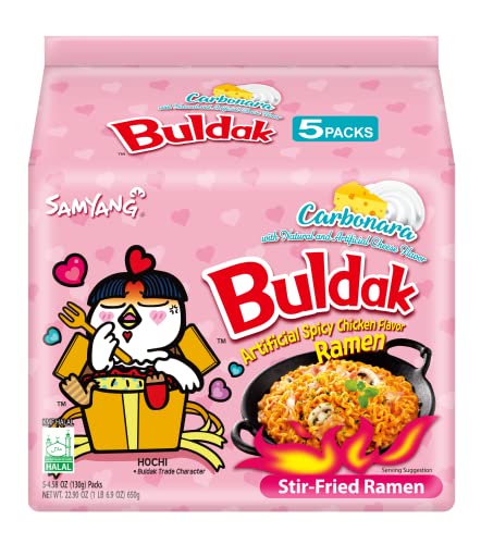 Samyang carbo Buldak nuklearen Feuer gebraten super hot würzigen Nudeln 5 Pack