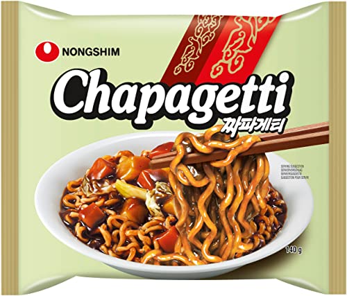 Nong Shim Instantnudeln Chapaghetti – Traditionelles koreanisches Nudelgericht - schnelle Zubereitung – 20er Vorteilspack à 140g