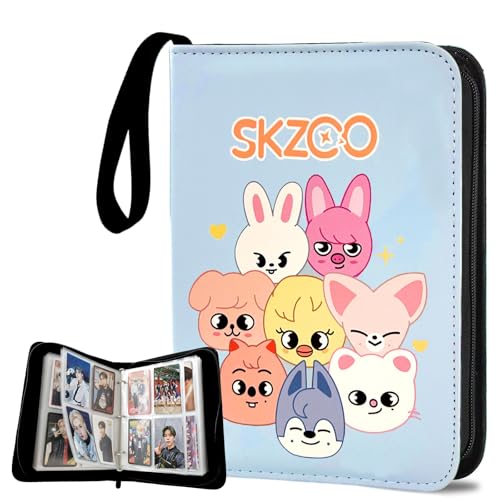 Stray Kids Sammelkarten Album, Stray Kids Photocard Binder für 400 Skz Photocards, Skzoo Karten Sammelalbum, Kpop Photocard Holder, StrayKids Merch, Geschenk für Fans
