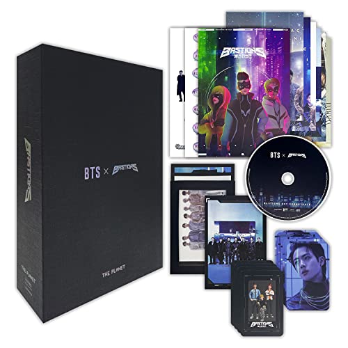 BTS - [The Planet] (BASTIONS OST) CD + Photo Book + Photo Card + Lyric Book + BTS Poster + BTS & Bastions Sign Poster + BTS Sticker + BTS Photo Frame + 1 Hand Mirror + 5 Extra Photos