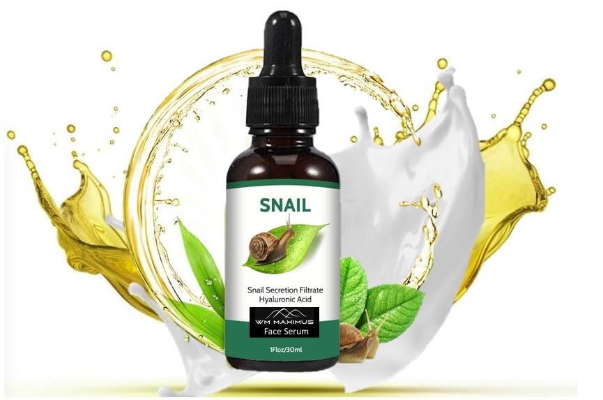 Schneckensekret-Serum gegen Falten, Augenringe und Narben, Schneckensekretfiltrat-Kollagen, Hyaluronsäure, Anti-Aging Gold Lifting & Straffendes Serum, 30 ml Nährendes Gesichtsserum