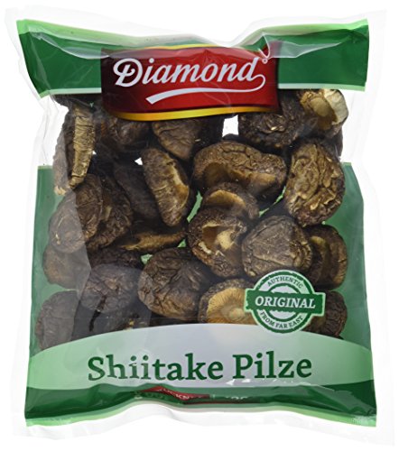 Diamond Shiitake / Tonko Pilze, getrocknet, 100g, 2er Pack (2 x 100 g Packung)