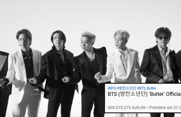 „Butter“ von BTS erreicht 400 Mio. Views auf YouTube