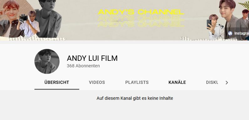 Andy Lui (ehem. Seven O’Clock) hat nun einen YouTube Kanal