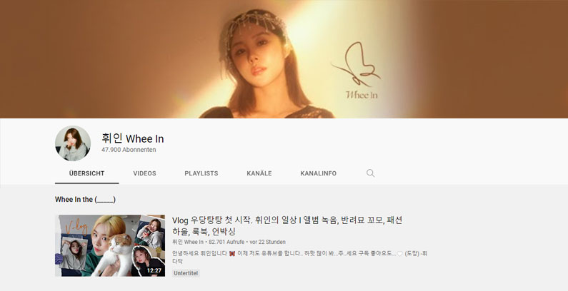 Wheein-YouTube-Kanal