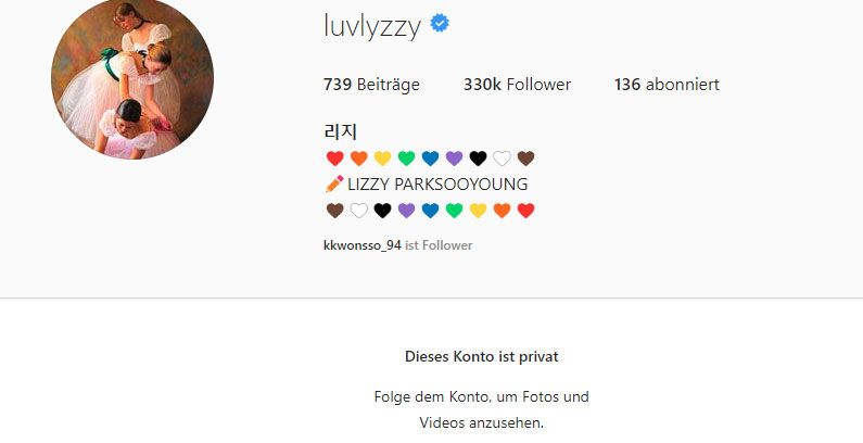 Lizzy-Instagram-Account-privat